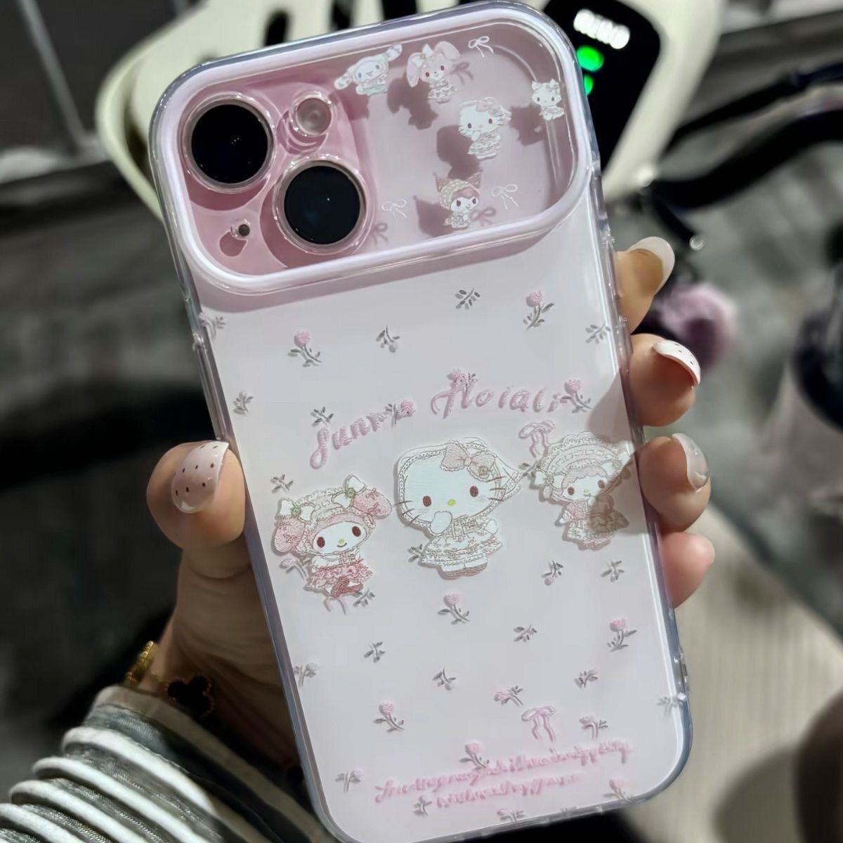 ins风碎花美乐蒂kitty猫适用iphone17promax手机壳16pro爆款苹果15全包硅胶软壳14女13可爱12/11防摔保护套