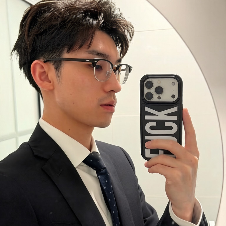 FU·CK美式个性字母设计感小众iPhone/17pro手机壳苹