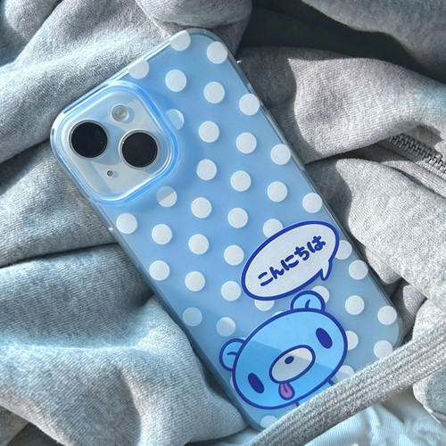 情侣软萌小熊iphone手机壳ins风