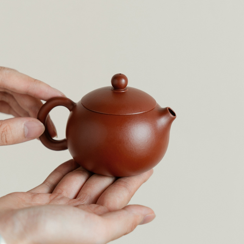 西施壶真紫砂壶高端泡茶壶迷你小单壶女士一人用礼盒明针工艺