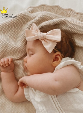 可爱超萌欧美新生婴儿宝宝发带不勒头满月周岁头花蝴蝶结头饰儿童
