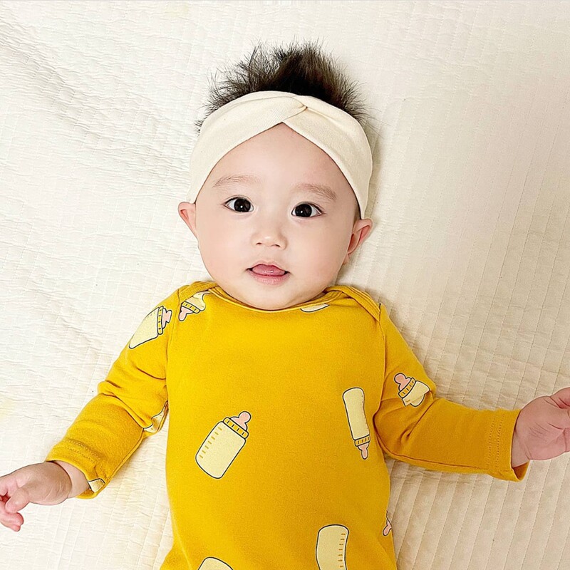 可爱超萌婴儿发带头饰宝宝护囟门婴幼儿欧美2024年春夏季男婴薄款