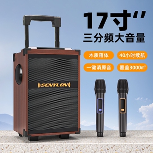 声亿龙广场舞音响2025新款户外k音箱无线蓝牙歌专用大功率拉杆