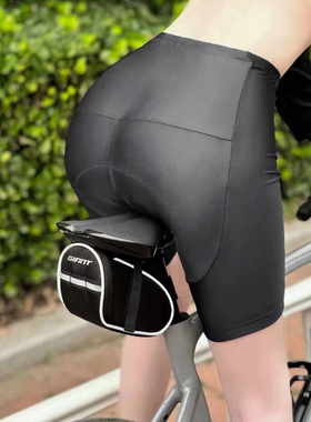 fetd骑行短裤纯黑色男女春夏秋季长短裤山地自行车服单车裤骑行裤