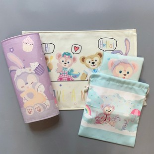 小学生餐垫布艺折叠卡通午餐棉麻桌布防水防油学校课桌尺寸40 60c