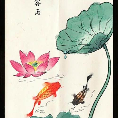 隔断白色挡风红色荷花卧室拼接定制客厅灯笼挂画家用分片保装饰帘