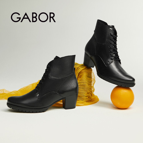 休闲系带时装靴Gabor德国嘉步