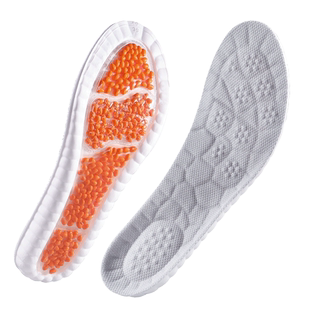 全掌气垫运动鞋垫男高弹减震吸汗防臭踩屎感爆米花久站不累脚