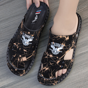 防水外穿两用拖鞋 夏季 2025新款 男开车 男包头洞洞鞋 凉鞋 男士 沙滩鞋