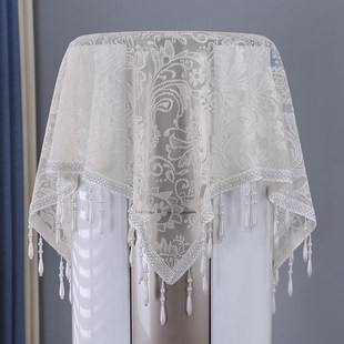 新款空调防尘罩圆柱圆形顶部盖巾装饰美化蕾丝盖巾立式空调通用