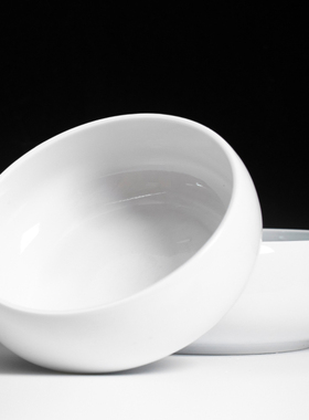 白瓷小大号洗茶碗洗茶杯盆茶洗笔洗专用水盂白色功夫茶具陶瓷配件