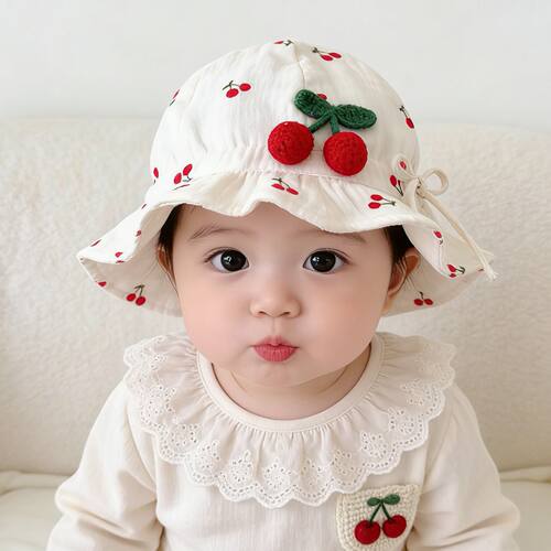 短檐婴幼儿帽子春秋薄款遮帽子