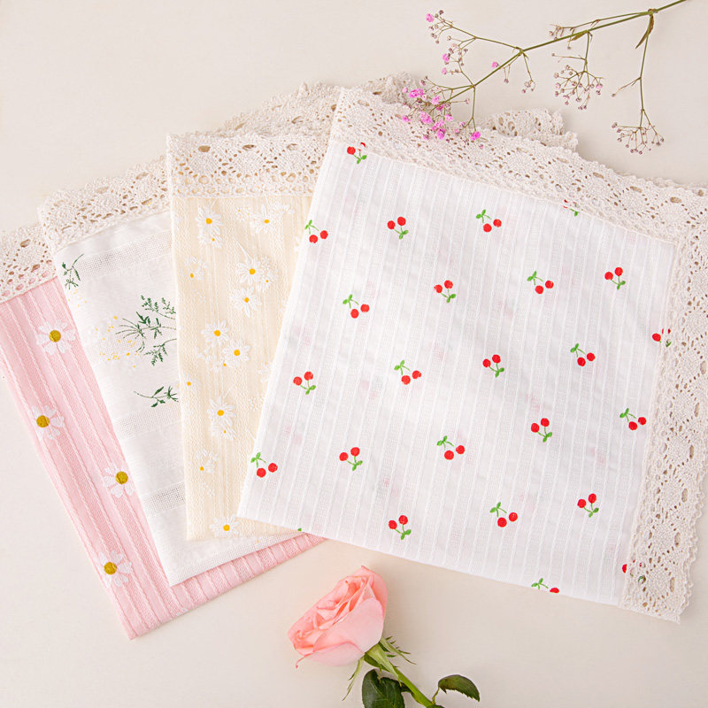 纯棉防尘盖巾茶具盖布果盘防尘巾打印机盖布冰箱洗衣机防尘罩方巾