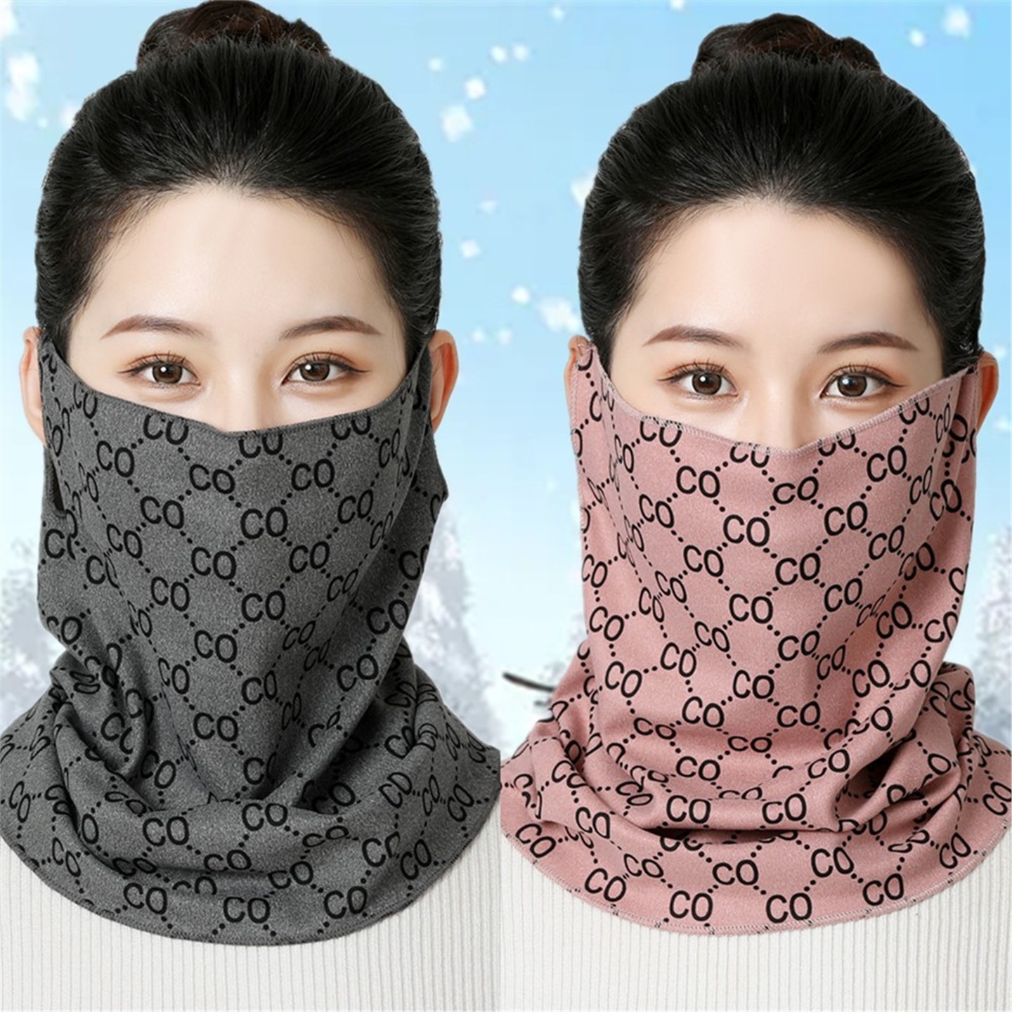 围脖秋冬女韩版骑行保暖防