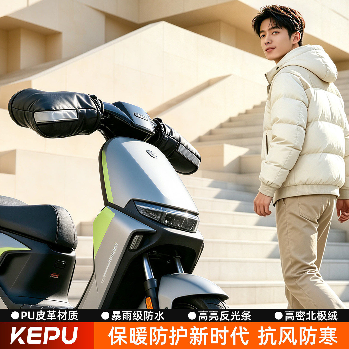电动摩托车手把套冬季保暖