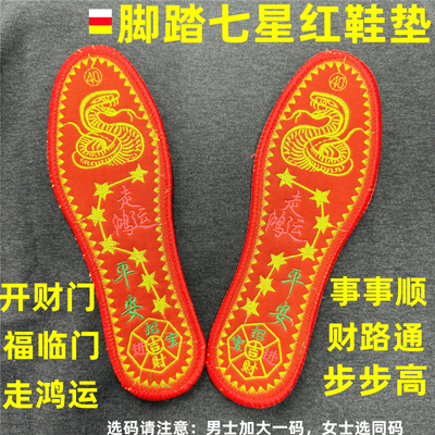 2025乙巳蛇年脚踏七星鞋垫