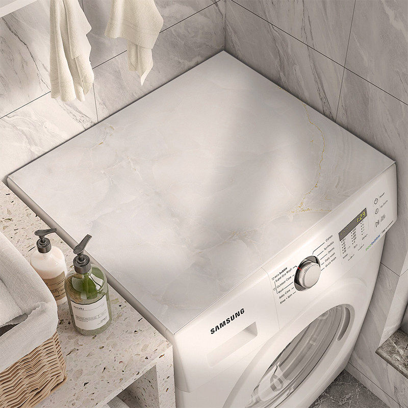 新款洗衣机盖垫轻奢高级感台面保护垫皮革防晒防水垫冰箱防尘盖布