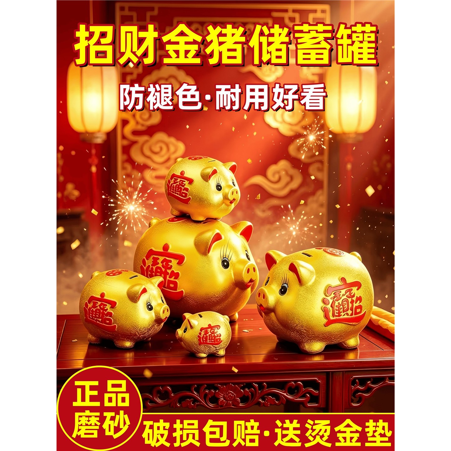 2026年金猪存钱罐新款招财