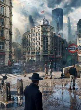 KitBash3D London欧洲伦敦城市住宅公寓办公楼建筑模型UE5 FBX