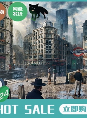 KitBash3D London欧洲伦敦城市住宅公寓办公楼建筑模型UE5 FBX