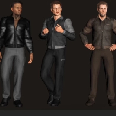 iclone cc服装素材之男性服装服装及鞋子2