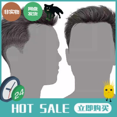 3DScanStore毛发 男 短 写实风格 3D模型