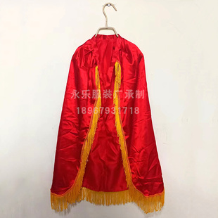 儿童鼓号队服装领队服少先队升旗手服中小学生仪仗队指挥披风红黄