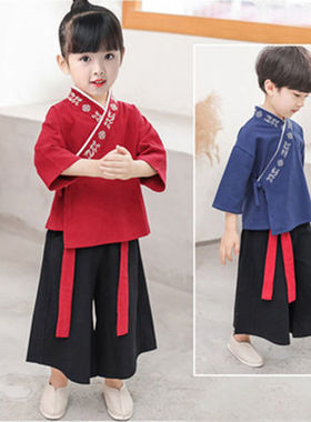 从前有座山演出服装儿童汉服男女童舞蹈幼儿园六一舞蹈服饰小道童