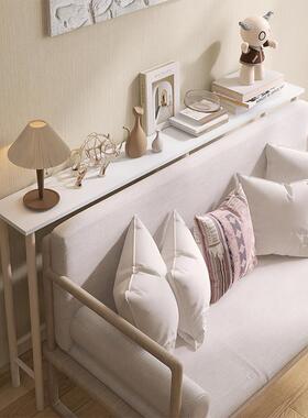 沙发后置物架靠墙夹缝超窄书架床边缝隙窄桌子床尾窄款长条收纳架