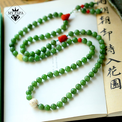 MYPAPA俄料水波纹草绿色碧玉