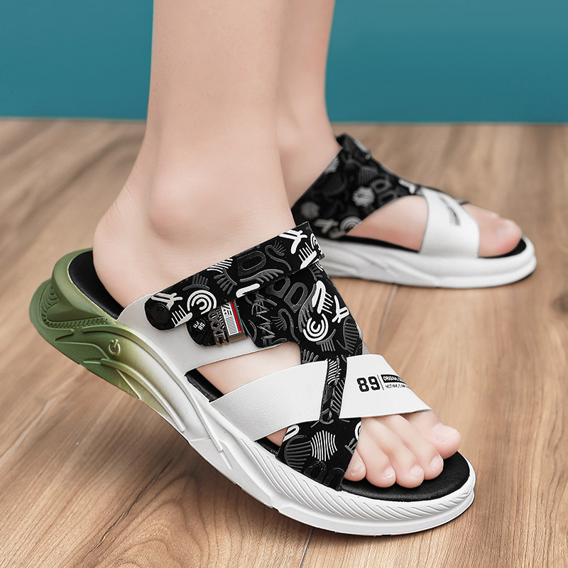 BEACH SHOES MENS SUMMER 2024 NEW WEAR OUTSIDE DRIVER DRIVING SOFT SOLE SANDALS MENS SPORTS ANTI-SLIP AND ANTI-ODOR SANDALS