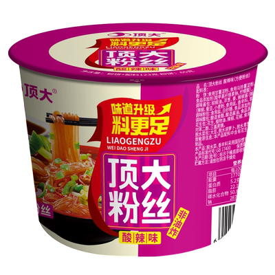 顶大红薯桶装整箱批发粉丝方便面