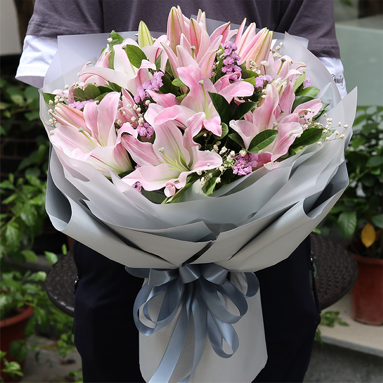 ?秘鮮花速遞同城香水百合花束生日北京上海廣州深圳南京花店送花