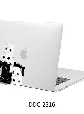 mosiso适用创意猫华为苹果neo电脑保护壳MacBook保护套定制air/Pro新款m4m5
