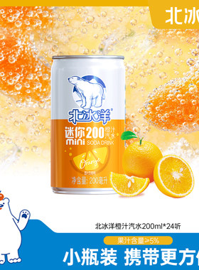 北冰洋橙汁味碳酸饮料汽水