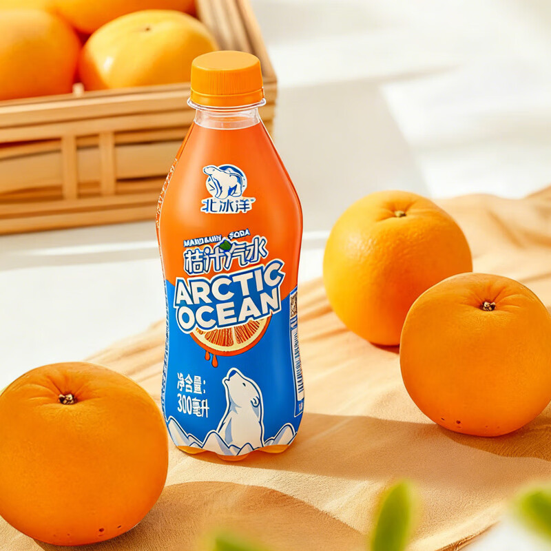 山姆必买北冰洋桔汁汽水300ml*24瓶（PET瓶）HNYC