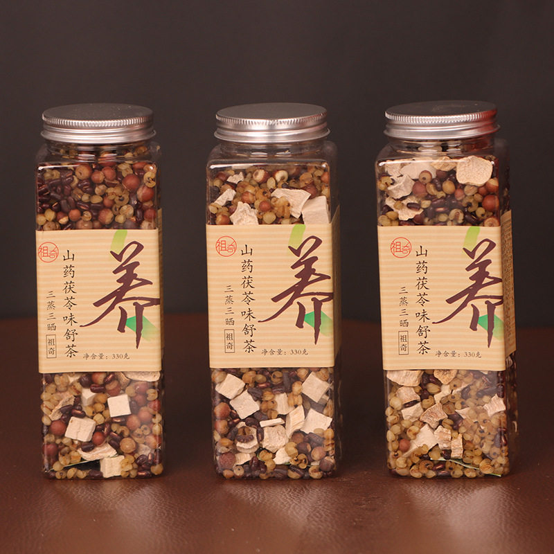 山姆冠必买三蒸三晒山药茯苓味舒茶赤豆芡实茶手工纯粮食熟茶泡煮