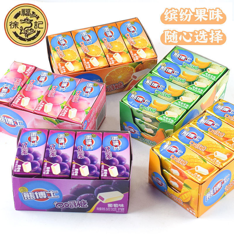 山姆必买熊博士口嚼糖果汁软糖22g/条夹心混合口味水果味网红儿童