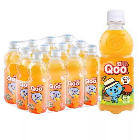 山姆必买酷儿美汁源果汁橙汁苹果汁300ml*12瓶整箱小瓶饮料