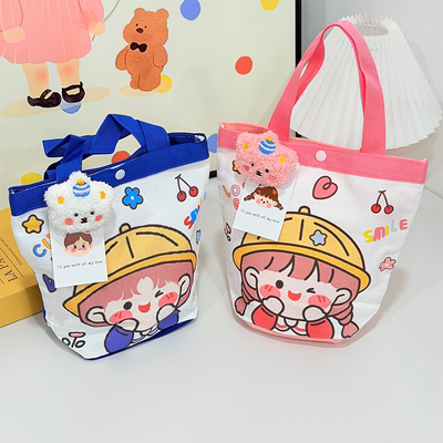 卡通儿童手提帆布礼袋大容量