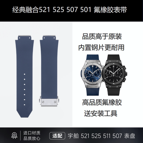 经典融合恒宝521氟橡胶手表带