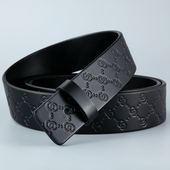 不带头皮带男真皮头层牛皮平滑扣内穿h纯带身无头腰带条不带无扣