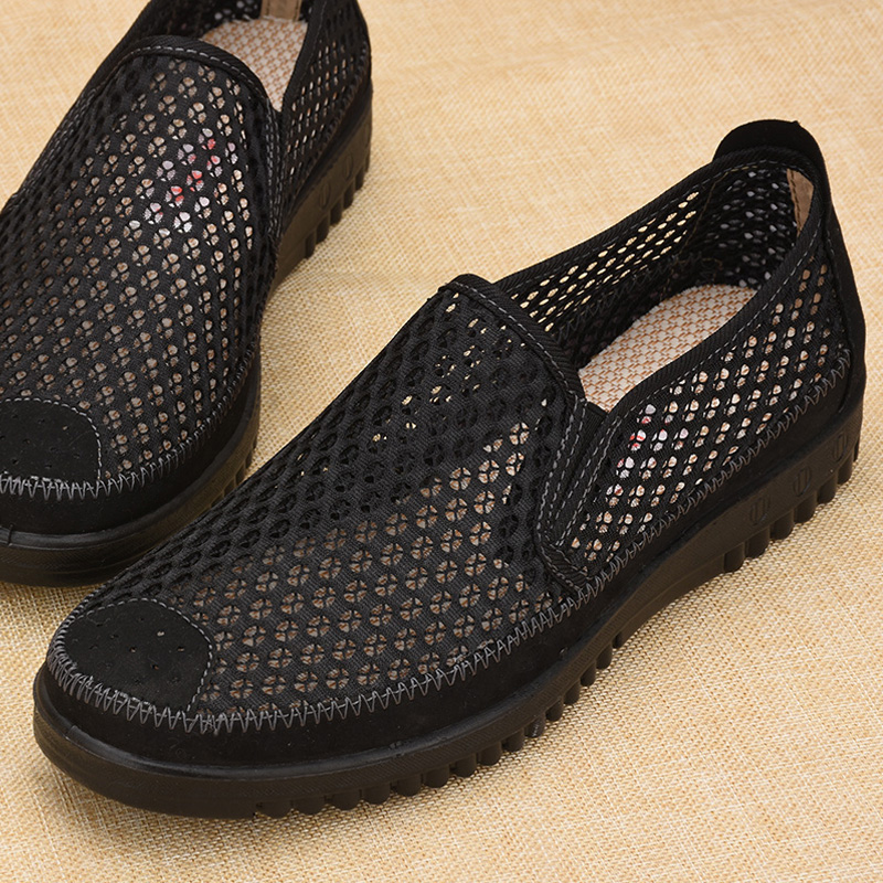 老北京布鞋网鞋夏季透气大码