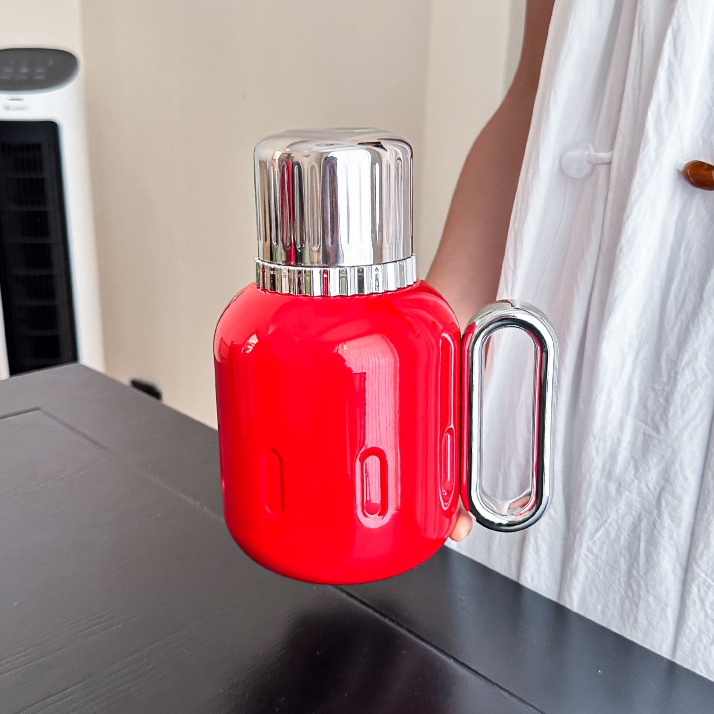 保温壶大容量女生茶水分离机械显温焖茶壶便携车载泡茶壶传家壶