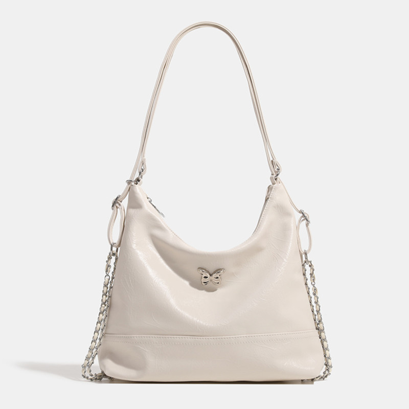 头层牛皮单肩斜挎包女软真皮链条手提包多功能双肩包2024新款时尚