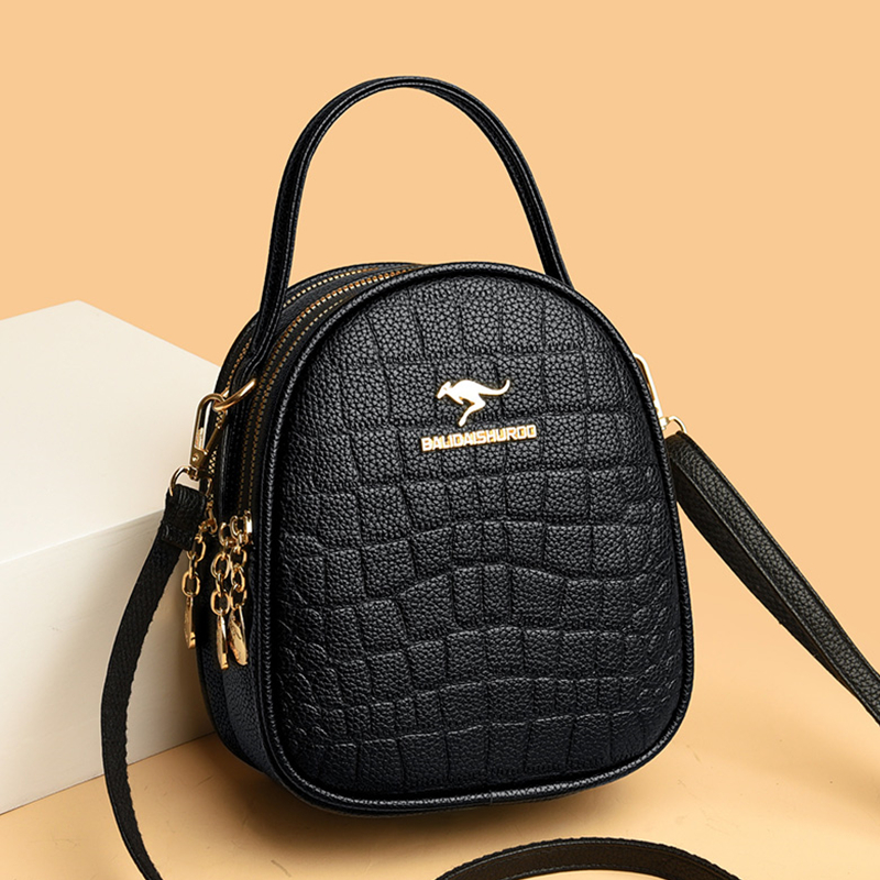 真皮牛皮单肩斜挎手提包时尚大气