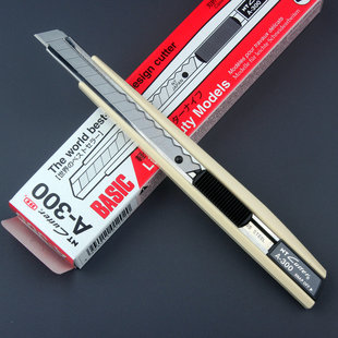 300小号厚实刀槽经久耐用刀刃锋利 日本进口美工刀A Cutter原装