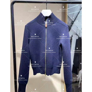 欧家专柜2025冬新羊毛女高领针织外套毛衣潮1SY404524F 1290 11B