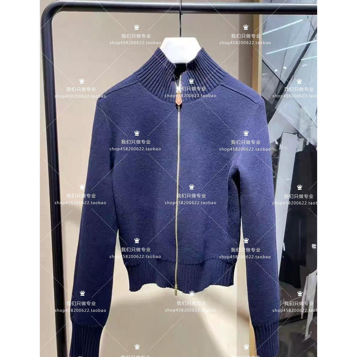 欧家专柜2025冬新女羊毛双拉链高领针织毛衣1SY404524F-11B-1290