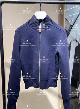 欧家专柜2025冬新女羊毛双拉链高领针织毛衣1SY404524F-11B-1290